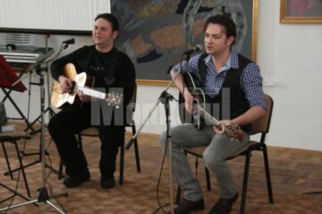 Muzicienii suceveni Vasile Purice și Lucian Curelariu