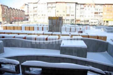 La parcările subterane nu se poate lucra, deoarece temperaturile la interior sunt de aproape -10 grade Celsius