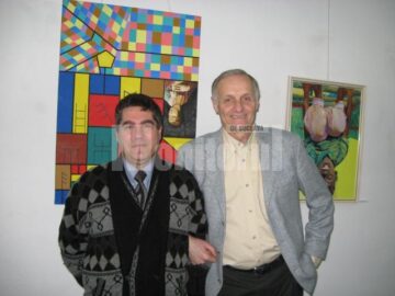 Poetul și criticul de artă George A. Stroia și Constantinn Severin