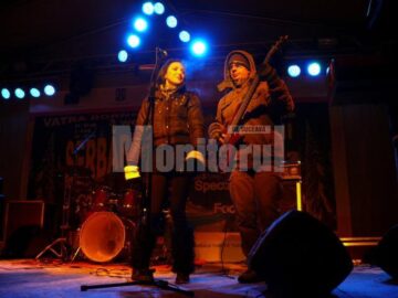 Trupa Taxi, la finele concertului de la Vatra Dornei