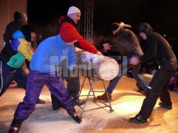 Concurs de tăiat bușteni