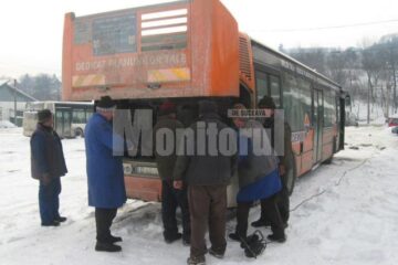 Reparații făcute în ger, la minus 20 de grade Celsius