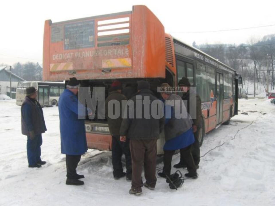 Reparații făcute în ger, la minus 20 de grade Celsius