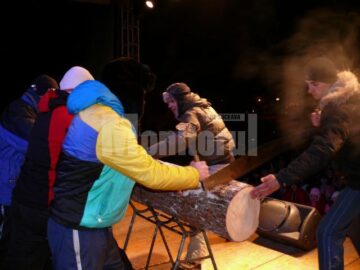 Concurs de tăiat bușteni