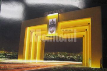 Cum va arăta poarta care va fi amenajată la intrarea în Suceava dinspre Falticeni