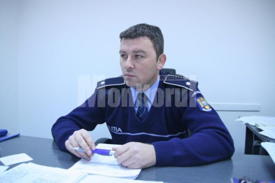 Subcomisarul Petrică Jucan, șeful Serviciului de Poliție Rutieră Suceava