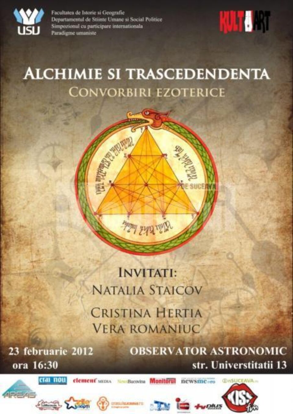 Convorbiri ezoterice, pe tema „Alchimie și transcendență”