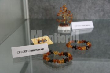 Podoabe din chihlimbar prezentate în expoziție