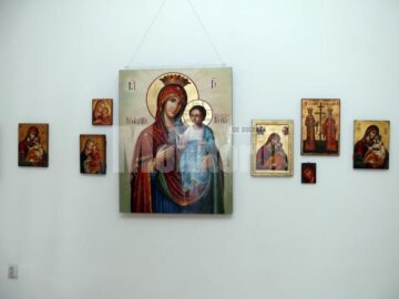 Expoziția de icoane a pictorului fălticenean Ioan Șoldănescu