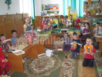 La finalul proiectului preșcolarii au realizat o interesantă grădină zoologică