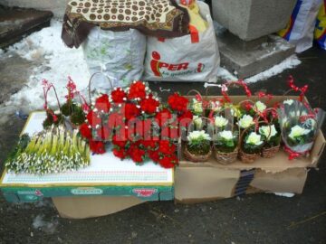 Cele mai căutate mărțișoare au fost cele ieftine, cu prețuri până la 2 lei