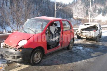Femeia care conducea Matizul a fost rănită grav