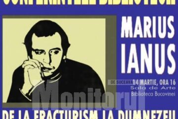 Scriitorul Marius Ianuș, la Biblioteca Bucovinei