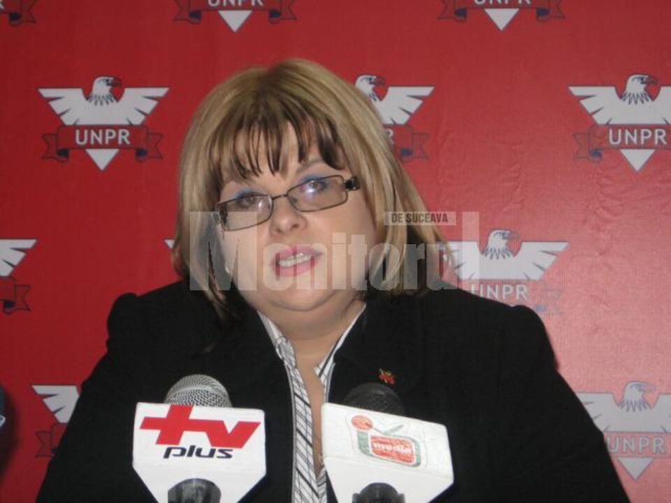 Președinta UNPR Suceava, Cătălina Vartic