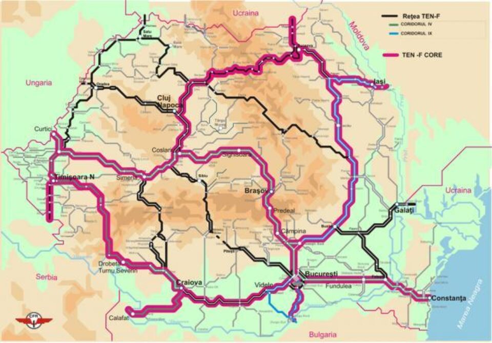 La Bruxelles a fost aprobată construcția a două coridoare de transport în România, în cadrul rețelei Trans-Europene de Transport