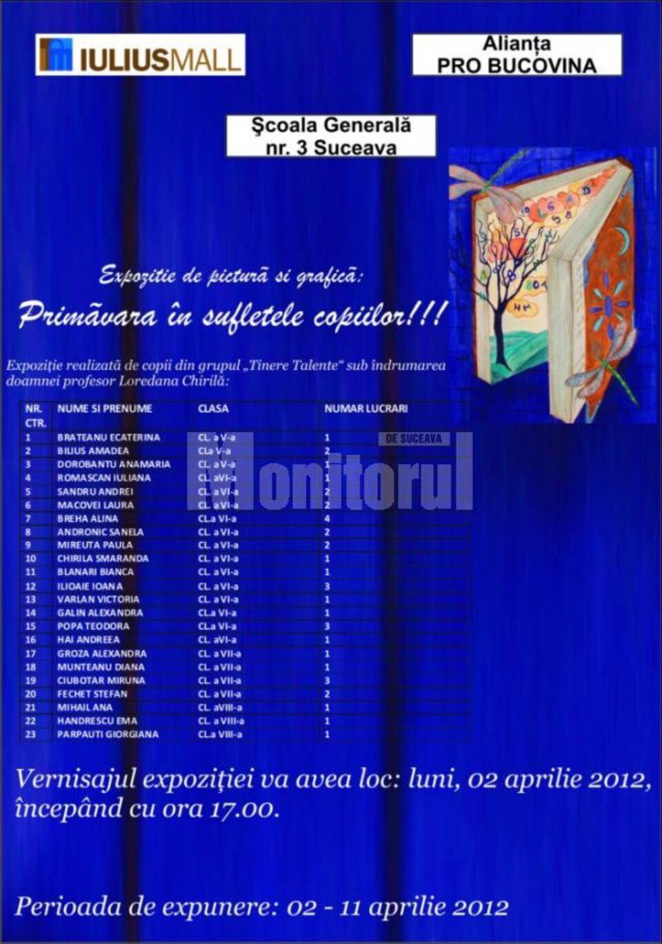 Expoziția „Primăvara în sufletele copiilor”