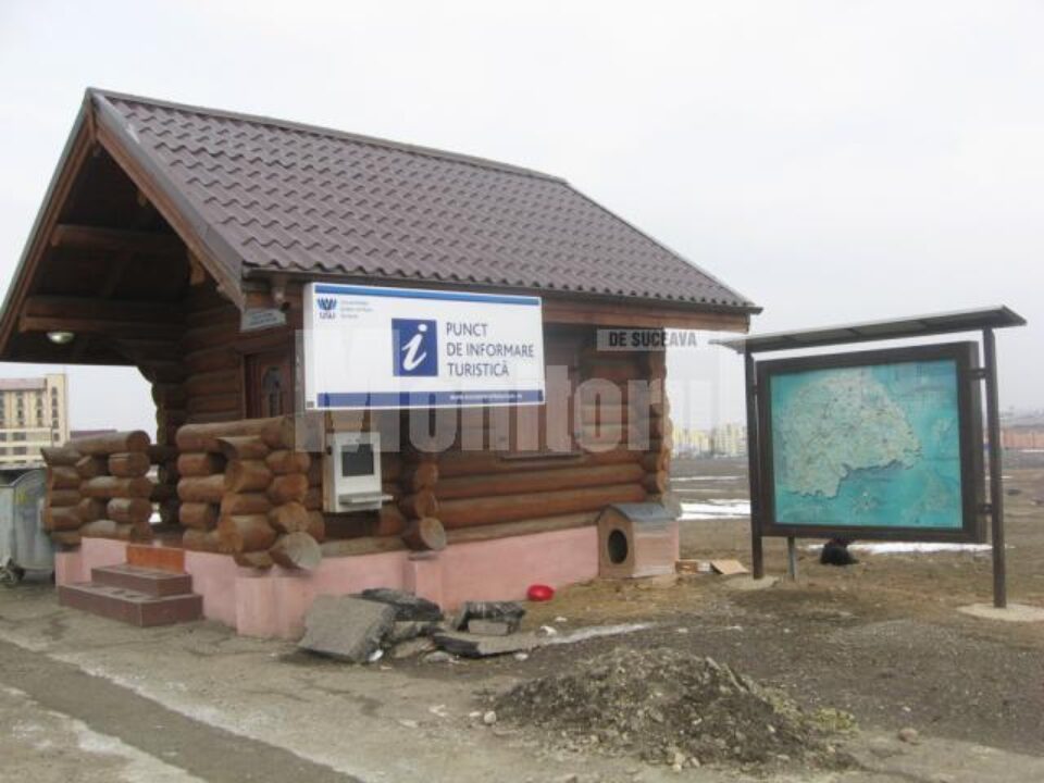 Punctul de informare turistica există... dar lipsește cu desăvârșire