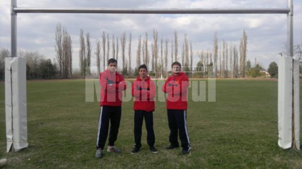 Alexandru Vlad Nistor, Daniel Plai și Adrian Alexandru Buiciuc Adrian Alexandru, de la stânga la dreapta, cei trei humoreni care participă la Campionatul European