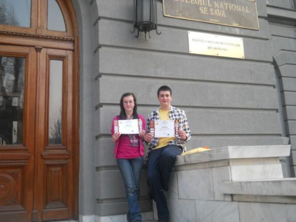 Teodora – Christina Purice, clasa a V-a B, și Samuel – Eduard Purice, clasa a VII-a Teodora – Christina Purice, clasa a V-a B, și Samuel – Eduard Purice, clasa a VII-a