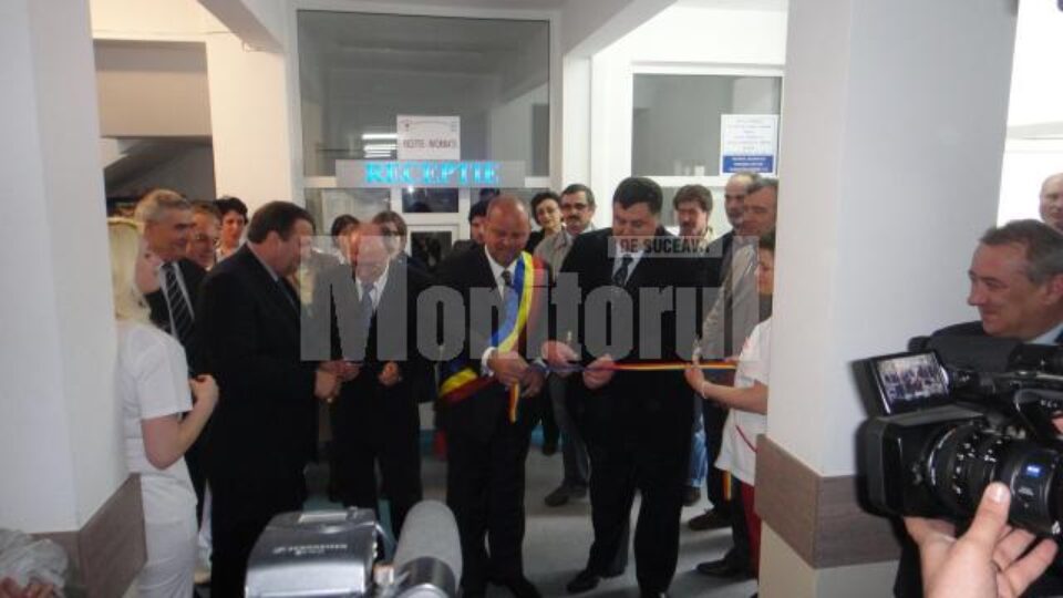 Noul ambulatoriu din cadrul Spitalului Municipal Rădăuți, inaugurat ieri