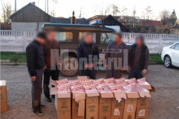 Cei cinci bărbați, care sunt cercetați pentru săvârșirea infracțiunii de contrabandă în formă agravantă, au fost reținuți pentru 24 de ore pe baza de ordonanță