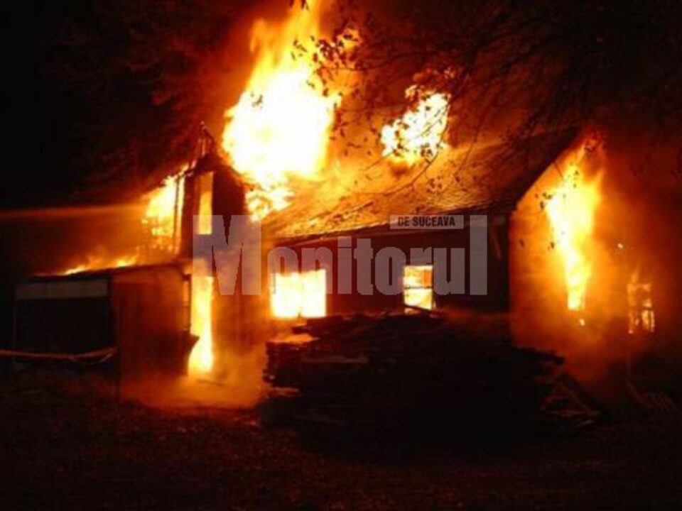 „Incendiu în centrul Sucevei”