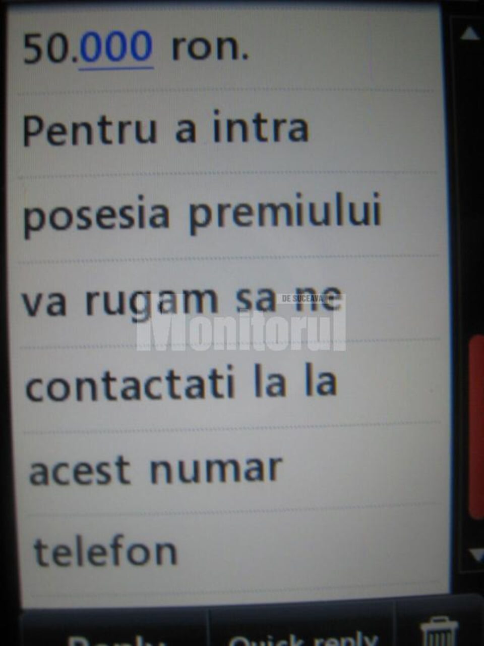 Tot mai multe persoane înșelate prin sms-uri trimise pe telefonul mobil