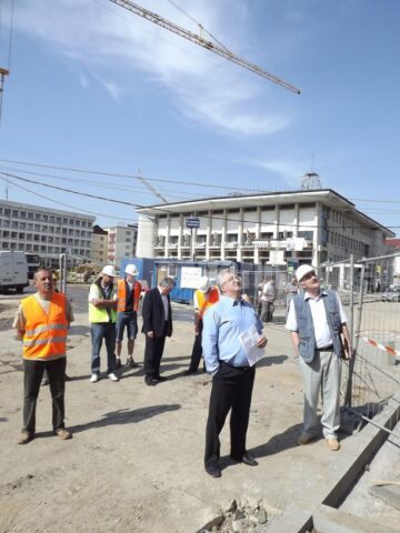 Ion Lungu a verificat lucrările de modernizare a zonei centrale a Sucevei