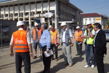 Ion Lungu a verificat lucrările de modernizare a zonei centrale a Sucevei