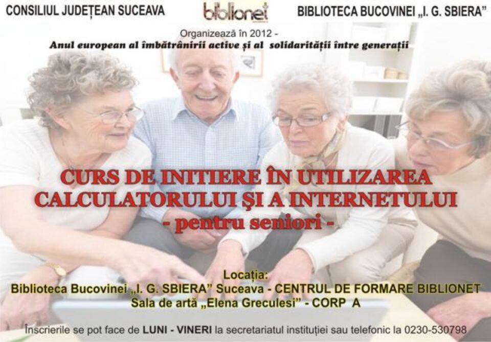 Curs de inițiere pentru seniori
