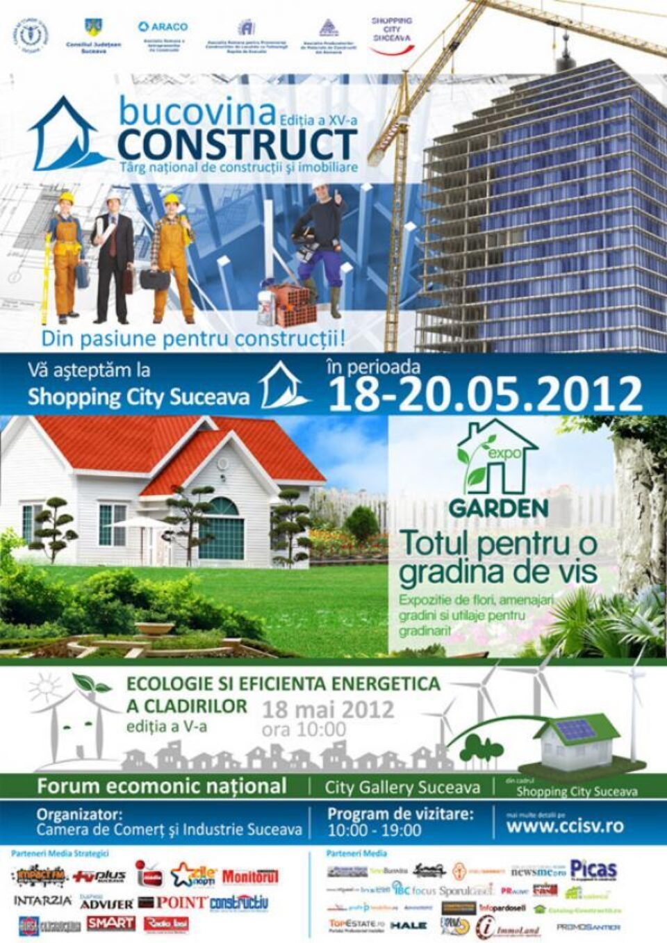 Târgul național de construcții Bucovina Construct, Imobiliare & Expo Garden, la a XV-a ediție