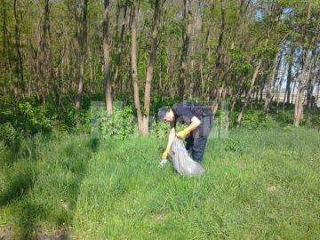 Jandarmii s-au implicat și ei în activitatea de ecologizare