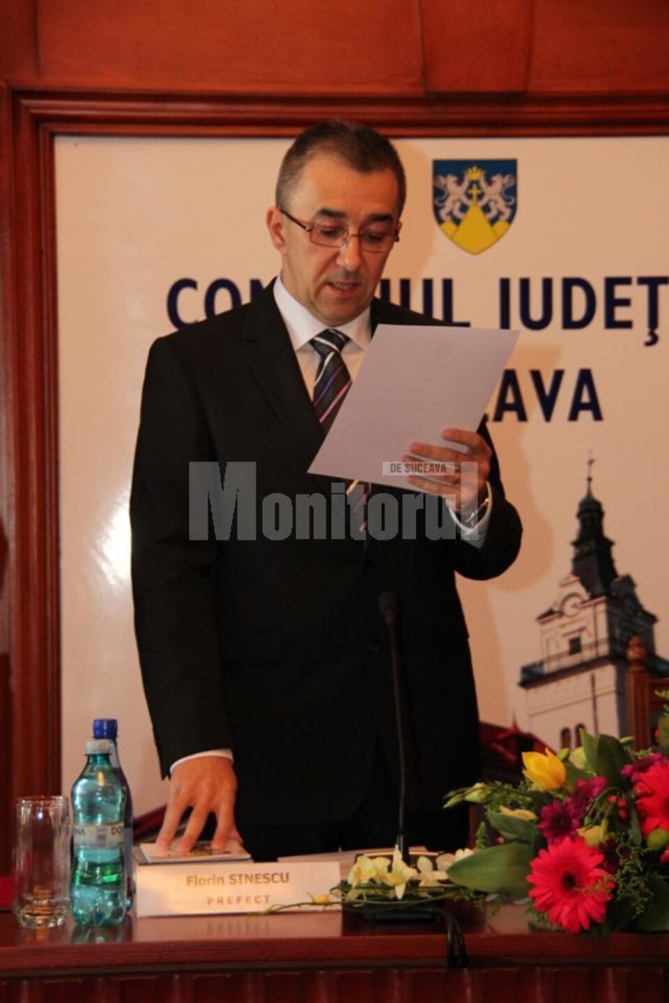 Florin Sinescu la depunerea jurământului ca prefect