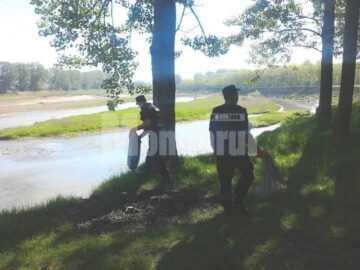 Jandarmii s-au implicat și ei în activitatea de ecologizare
