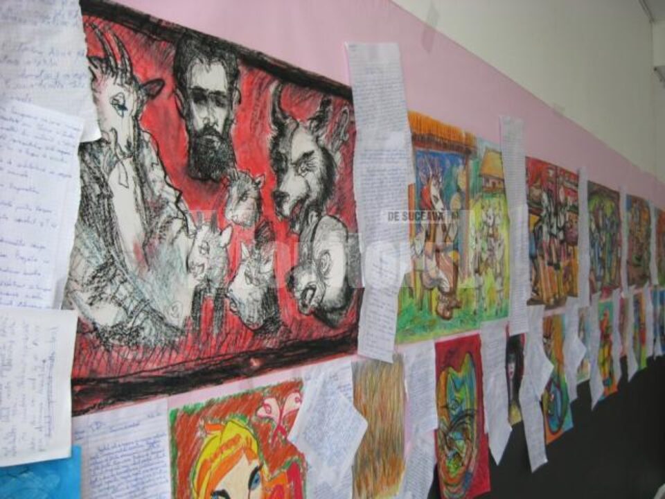 „Lupul pedepsit de iezi”, expoziție și spectacol