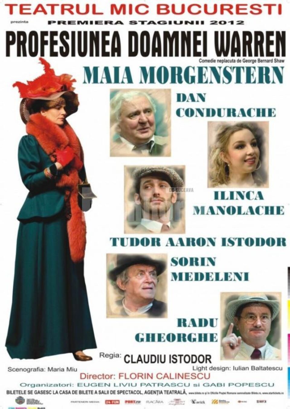 Maia Morgenstern, pe scena suceveană, în „Profesiunea doamnei Warren”