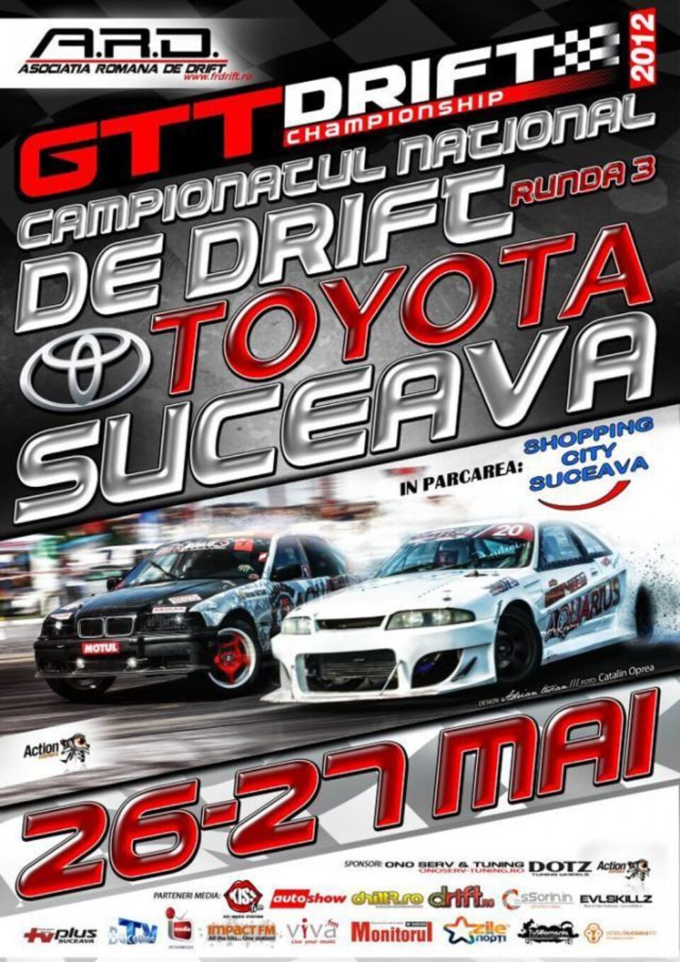 Cei mai buni piloți de drift din țară vor concura la Suceava, sâmbătă și duminică