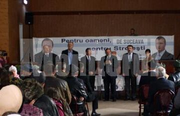 Locuitorii comunei Stroiești au venit în număr foarte mare la întâlnirea cu președintele PDL al Consiliului Județean, Gheorghe Flutur, care candidează pentru un nou mandat la alegerile locale din 10 iunie