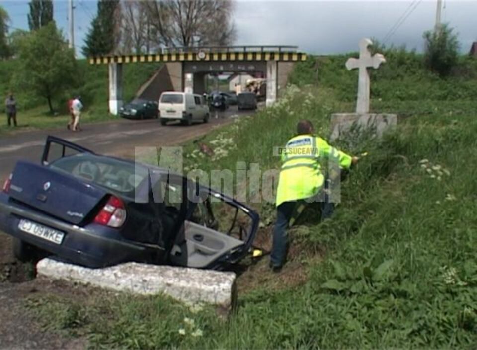 Accidentul s-a produs chiar la intersecția cu DJ 209C