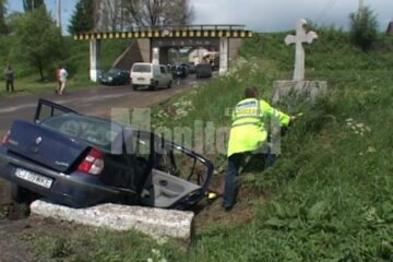 Accidentul s-a produs chiar la intersecția cu DJ 209C