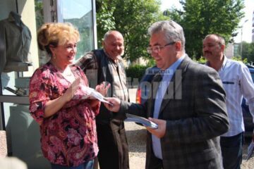 Ion Lungu a fost întâmpinat cu bucurie de locuitorii din Obcini