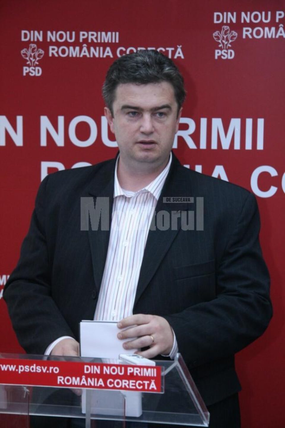 Candidatul USL pentru funcția de președinte al Consiliului Județean, deputatul Cătălin Nechifor
