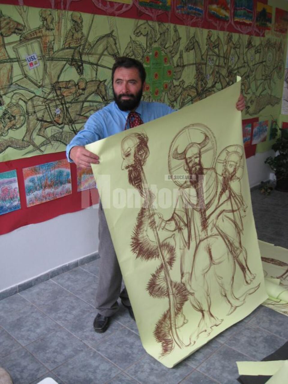 Constantin Ungureanu BOX în timpul desfășurării happening-ului