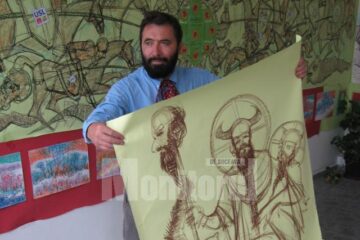 Constantin Ungureanu BOX în timpul desfășurării happening-ului