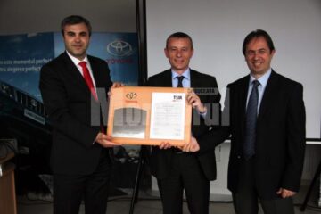 Toyota Suceava a primit distincția de excelență în servicii de tinichigerie-vopsitorie