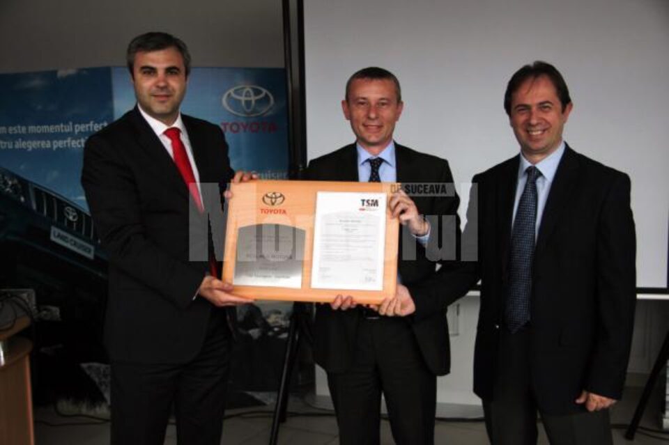 Toyota Suceava a primit distincția de excelență în servicii de tinichigerie-vopsitorie