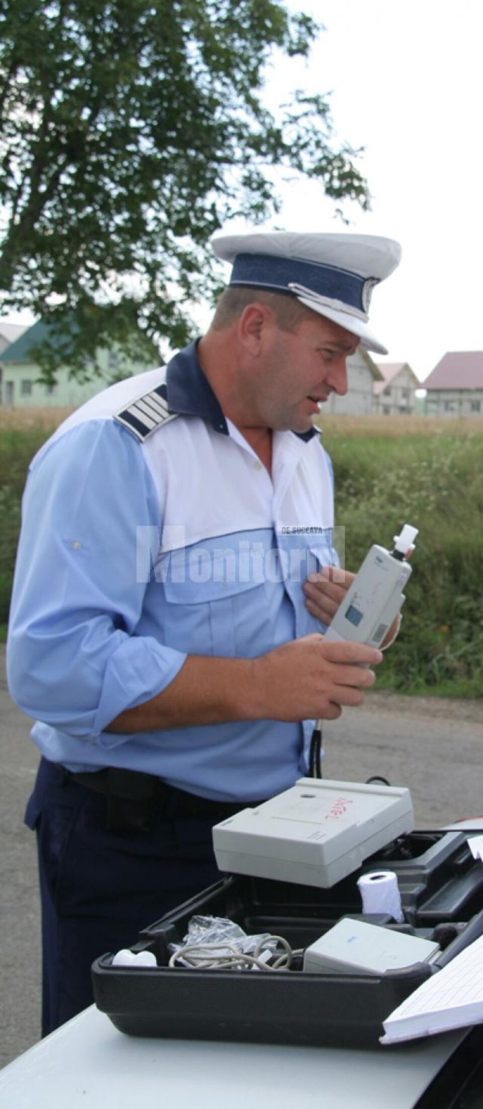 Când s-a produs tamponarea, agentul-șef Sorin Voroniuc se afla la volanul unei autospeciale a Poliției Rutiere