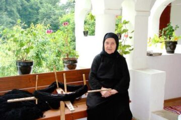 Monahia Atanasia Petrean, la Schitul Jgheaburi
