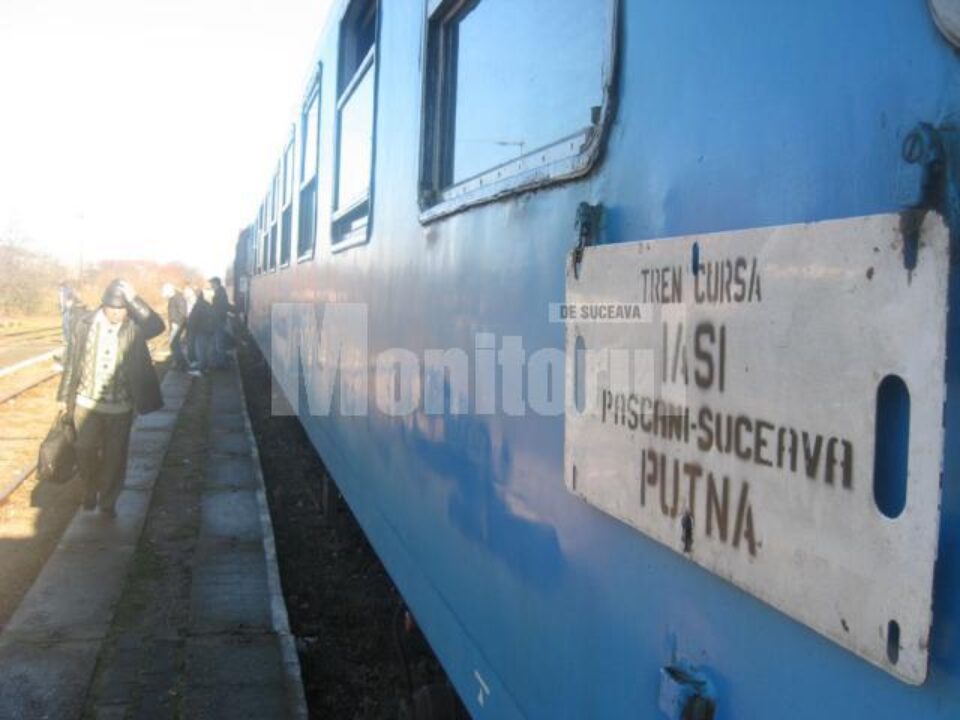 Circulația feroviară spre Putna va fi reluată parțial prin reintroducerea trenurilor Iași-Putna