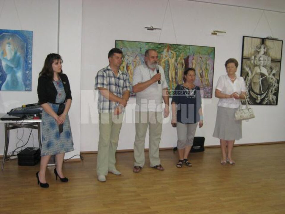 Moment de la deschiderea expoziției